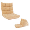 Fauteuil de sol HWC-N43, fauteuil de relaxation Coussin de sol Fauteuil pliant 6 positions de relaxation, structure stab