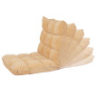 Fauteuil de sol HWC-N43, fauteuil de relaxation Coussin de sol Fauteuil pliant 6 positions de relaxation, structure stab