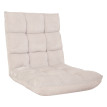 Fauteuil de sol HWC-N43, fauteuil de relaxation Coussin de sol Fauteuil pliant 6 positions de relaxation, structure stab