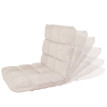 Fauteuil de sol HWC-N43, fauteuil de relaxation Coussin de sol Fauteuil pliant 6 positions de relaxation, structure stab