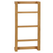 Porte-serviettes en teck HWC-M76, porte-serviettes, 3 barres, teck de qualité B-Grade (bois de cœur, 20-30 ans) 101x50x1