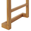 Porte-serviettes en teck HWC-M76, porte-serviettes, 3 barres, teck de qualité B-Grade (bois de cœur, 20-30 ans) 101x50x1