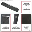 Housse de protection pour parasols jusqu'à 3m, p.ex. Casoria/C57/Florida, housse de protection fermeture velcro, polyest