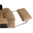 Chaise de bureau HWC-M80, chaise de bureau chaise pivotante fauteuil de direction, repose-pieds extensible similicuir no