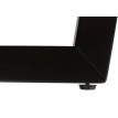 Table basse HWC-M61, table d'appoint table de salon, bois massif HPL stratifié mélaminé Ø80cm, aspect bois de sheesham,