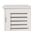 Meuble sous-lavabo HWC-B41, armoire basse de salle de bain avec compartiment de rangement, bambou MDF 60x60x30cm - blanc