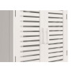 Meuble sous-lavabo HWC-B41, armoire basse de salle de bain avec compartiment de rangement, bambou MDF 60x60x30cm - blanc