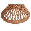 Table d'appoint HWC-M31, Table de fleurs en rotin Table basse, ronde 43x38x38cm, rotin Kubu naturel