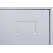 Armoire à casiers verrouillables HWC-L61, armoire de bureau à usage multiple, verrouillable métal 180x38x42cm - gris