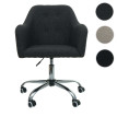 Chaise de bureau HWC-L92, chaise pivotante chaise de bureau chaise d'ordinateur fauteuil de bureau chaise, avec accoudoi
