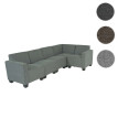Modular Sofa-System Ensemble de canapés Lyon 5, tissu/textile - gris