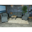 Modular Sofa-System Ensemble de canapés Lyon 3-1-1-1, tissu/textile - gris