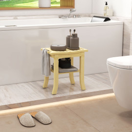 Tabouret étagère KEN bois
