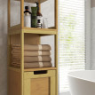 Meuble salle de bain BALI bambou bois clair