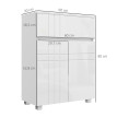 Meuble bas de salle de bain JILL blanc