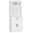 Buffet haut de cuisine ALANN blanc