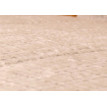 Fauteuil à bascule HWC-K10, fauteuil relax, bois MVG tissu/textile chenille (465g/m²) ~ crème, piètement naturel