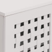 Commode HWC-N87, Buffet Armoire Buffet, design 3D tressé 2 portes 3 compartiments de rangement Soft-Close, 82x80x37cm ~