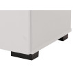 Commode HWC-N87, Buffet Armoire Buffet, design 3D tressé 2 portes 3 compartiments de rangement Soft-Close, 82x80x37cm ~