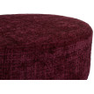 Lot de 2 tabourets HWC-C22, pouf, réglable en hauteur pivotant Ø 37cm Tissu Chenille (465g/m²) MVG ~ bordeaux