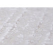 Lot de 2 tabourets HWC-C22, pouf, réglable en hauteur pivotant Ø 37cm Tissu chenille (465g/m²) MVG ~ crème-blanc