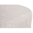 Lot de 2 tabourets HWC-C22, pouf, réglable en hauteur pivotant Ø 37cm Tissu chenille (465g/m²) MVG ~ crème-blanc