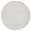 Lot de 2 tabourets HWC-C22, pouf, réglable en hauteur pivotant Ø 37cm Tissu chenille (465g/m²) MVG ~ crème-blanc