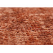 Lot de 2 tabourets HWC-C22, pouf, réglable en hauteur pivotant Ø 37cm Tissu chenille (465g/m²) MVG ~ terracotta