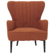Fauteuil lounge HWC-K37, fauteuil cocktail/à oreilles chaise rembourrée rétro vintage tissu bouclé (600g/m²) Öko-Tex ~ t