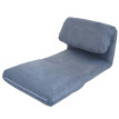 Fauteuil-lit HWC-E68, Canapé-lit Fauteuil fonctionnel Fauteuil pliant Relax, tissu/textile ~ bleu clair