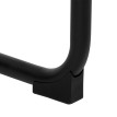 Lot de 6 chaises cantilever HWC-N60, chaise de salle à manger, chaise de cuisine, tissu/textile Oeko-Tex ~ anthracite-bl