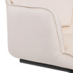 Chaise cantilever HWC-N60, chaise de salle à manger Chaise de cuisine, tissu/textile Oeko-Tex ~ crème-beige