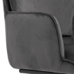 Chaise cantilever HWC-N60, chaise de salle à manger Chaise de cuisine, tissu/textile Oeko-Tex ~ gris foncé