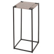 Set de 3 tables à fleurs HWC-N70, table d'appoint table support à fleurs, empilable, métal corde à papier ~ gris