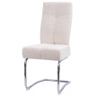 Lot de 6 chaises de salle à manger HWC-G56, chaise de cuisine cantilever chaise inclinable, métal tissu/textile chenille