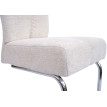 Lot de 2 chaises de salle à manger HWC-G56, chaise de cuisine cantilever chaise inclinable, métal tissu/textile chenille