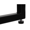 Banc HWC-N68 avec rangement pour chaussures, banc rembourré banc de vestiaire étagère à chaussures, tissu chenille métal