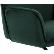 Chaise cantilever HWC-G67, chaise de salle à manger, chaise de cuisine, tissu/textile Öko-Tex MVG ~ vert