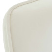 Chaise cantilever HWC-G67, chaise de salle à manger Chaise de cuisine, tissu/textile Öko-Tex MVG ~ crème-beige
