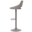 Lot de 2 tabourets de bar HWC-N64, chaise de bar tabouret de comptoir, repose-pieds pivotant, similicuir métal ~ gris