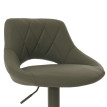 Lot de 2 tabourets de bar HWC-N64, chaise de bar tabouret de comptoir, repose-pieds pivotant, similicuir métal ~ vert