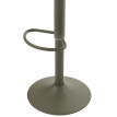 Lot de 2 tabourets de bar HWC-N64, chaise de bar tabouret de comptoir, repose-pieds pivotant, similicuir métal ~ vert