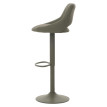Lot de 2 tabourets de bar HWC-N64, chaise de bar tabouret de comptoir, repose-pieds pivotant, similicuir métal ~ vert