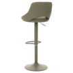 Lot de 2 tabourets de bar HWC-N64, chaise de bar tabouret de comptoir, repose-pieds pivotant, similicuir métal ~ vert