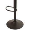 Lot de 2 tabourets de bar HWC-N64, chaise de bar tabouret de comptoir, repose-pieds pivotant, similicuir métal ~ brun