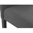 Lot de 6 chaises de salle à manger Littau, chaise de cuisine à dossier haut, tissu/textile Velours Bois ~ gris foncé, pi
