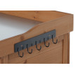 Meuble de jardin avec plan de travail HWC-L69, Table à plantes 86x100x66cm ~ marron