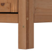 Meuble de jardin avec plan de travail HWC-L69, Table à plantes 86x100x66cm ~ marron