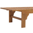 Bain de soleil HWC-N48, Chaise longue de jardin, bois massif d'acacia certifié MVG