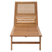 Bain de soleil HWC-N48, Chaise longue de jardin, bois massif d'acacia certifié MVG